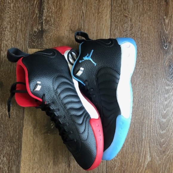 jordan jumpman pro black gym red university blue